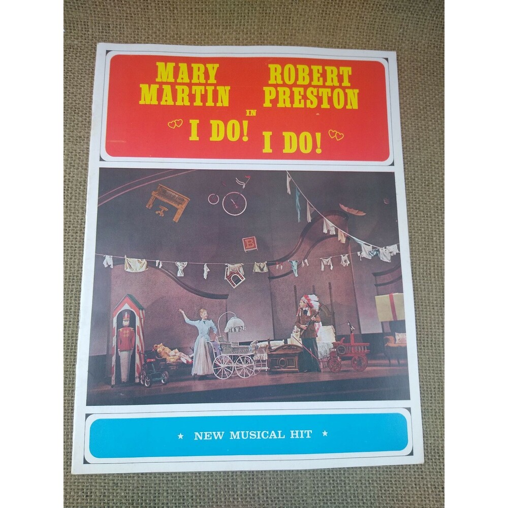 Mary Martin Robert Preston in I do I do Theater Play Souvenir Program